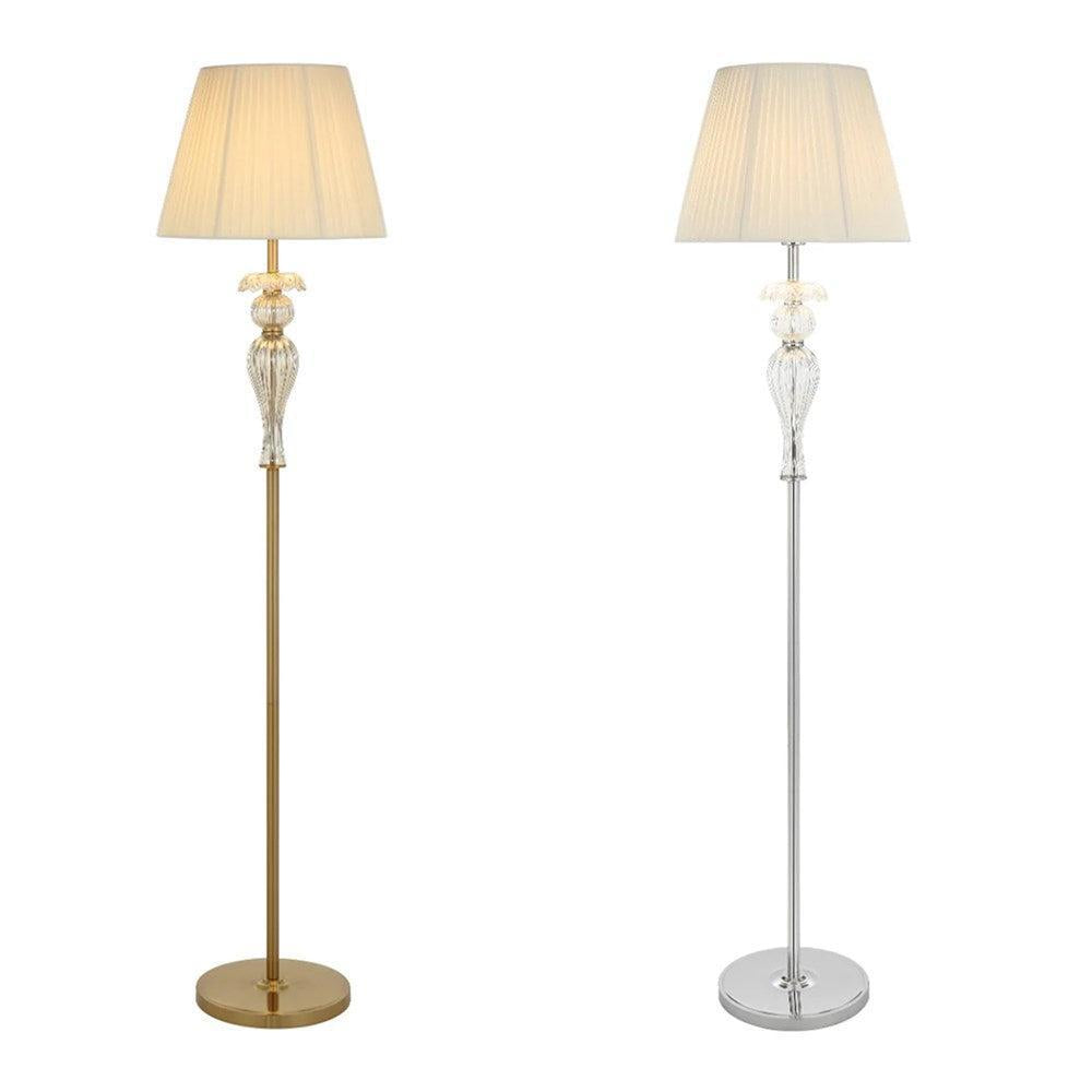 Cadiz Floor Lamp Base Only in Antique Gold or Chrome