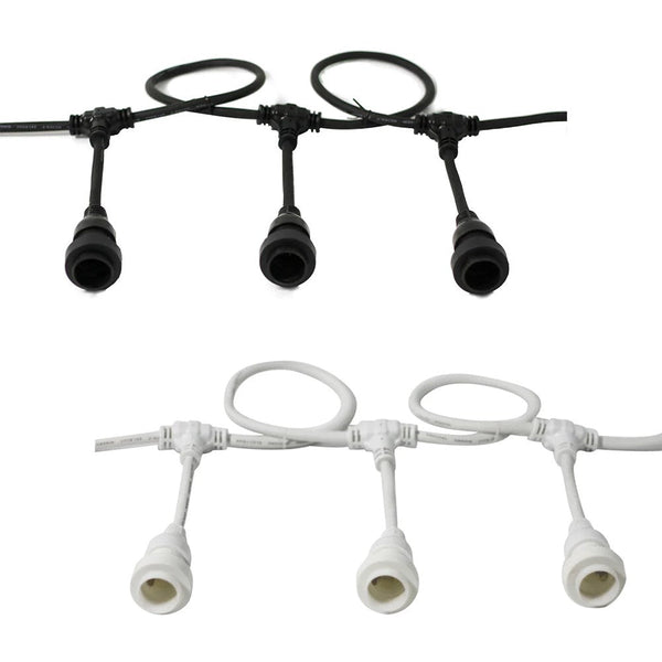 Charming Festoon String Light Black or White, 10 Light, PL0324 The