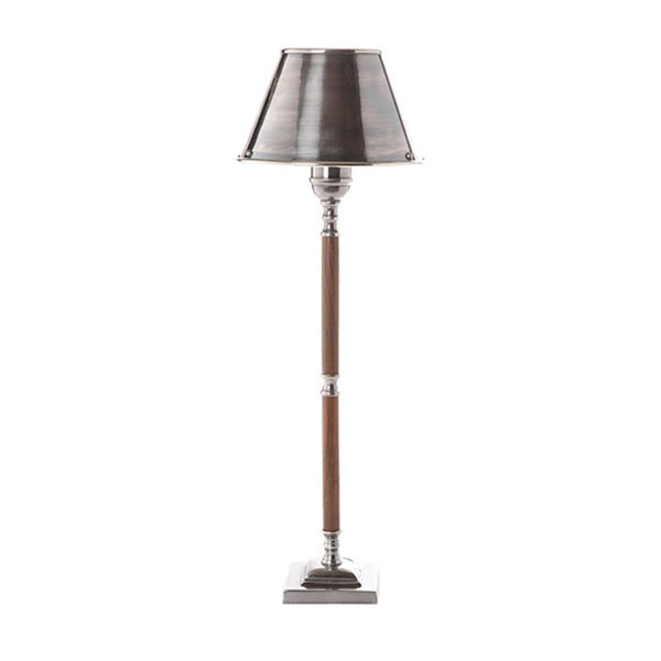 Nantucket Table Lamp w/ Metal Shade in Brass or Silver Emac  Lawton L  The Lighting Outlet