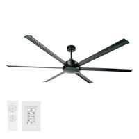 120" Colossus II DC Ceiling Fan Black 22989/06 Brilliant Lighting
