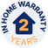 Includes a 2-year in-home warranty with a technician coming to your home to repair or replace if needed.