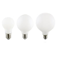 8w LED E27 GLS, G95, G125 Globe Warm White 2700k Dimmable