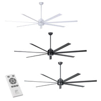 100" Tourbillion DC Ceiling Fan White, Black, Titanium 2061860X Eglo Lighting