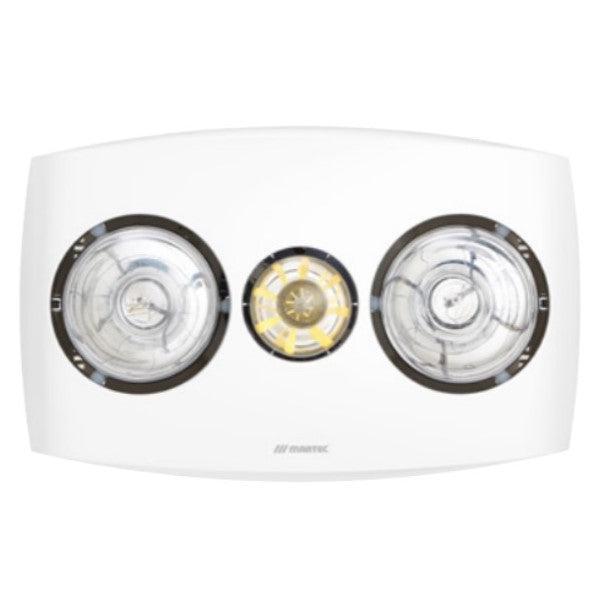 240m³/hr Contour 2 Exhaust Fan 3-in-1 in Silver or White MBHC2LW-MBHC2LW-The Lighting Outlet-product-view
