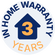 Includes a 3-year in-home warranty with a technician coming to your home to repair or replace if needed.
