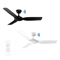 48" Viper Smart DC Ceiling Fan Matt Black, Matt White MVDC123 Martec Lighting