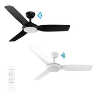 48" Viper Smart DC Ceiling Fan Matt Black, Matt White with Light MVDC1233