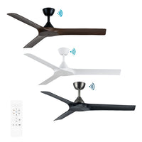 52” Alpine Smart DC Ceiling Fan Black/Walnut, White, Pewter/Charcoal MDCA133