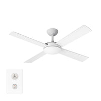 52" Proton DC Ceiling Fan Matt White MPDC134W Martec Lighting