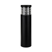 600mm Louvred LED Bollard Light 18w Large in Black Havit Commercial - HCP-262540