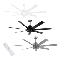 60" Tourbillion Pro DC Ceiling Fan White, Black, Titanium, Oil Rubbed Bronze Eglo Lighting