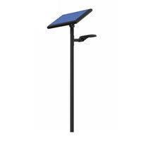 60w Solar Street Light with 6m Pole in Black