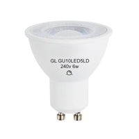 6w LED GU10 Globe Warm White 3000k, Cool White 4000k, Daylight 5000k Dimmable GL-GU10LED5LD-8X