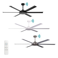 72” Albatross II Smart DC Ceiling Fan Black, White, Brushed Nickel MDCAX_MDCAB180X