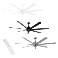 80" Tourbillion Pro DC Ceiling Fan White, Black, Titanium, Oil Rubbed Bronze Eglo Lighting