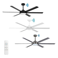 84” Albatross II Smart DC Ceiling Fan Black, White, Brushed Nickel with Light MDCAX_MDCAB210X_MDCALKITX