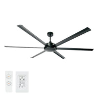 84" Colossus II DC Ceiling Fan Black 22986/06 Brilliant Lighting