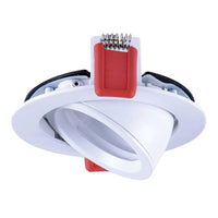 90mm 703 Gimble Downlight Frame in White