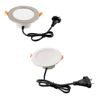 90mm LED Downlight 9w Nickel, White CCT ELON-DL115