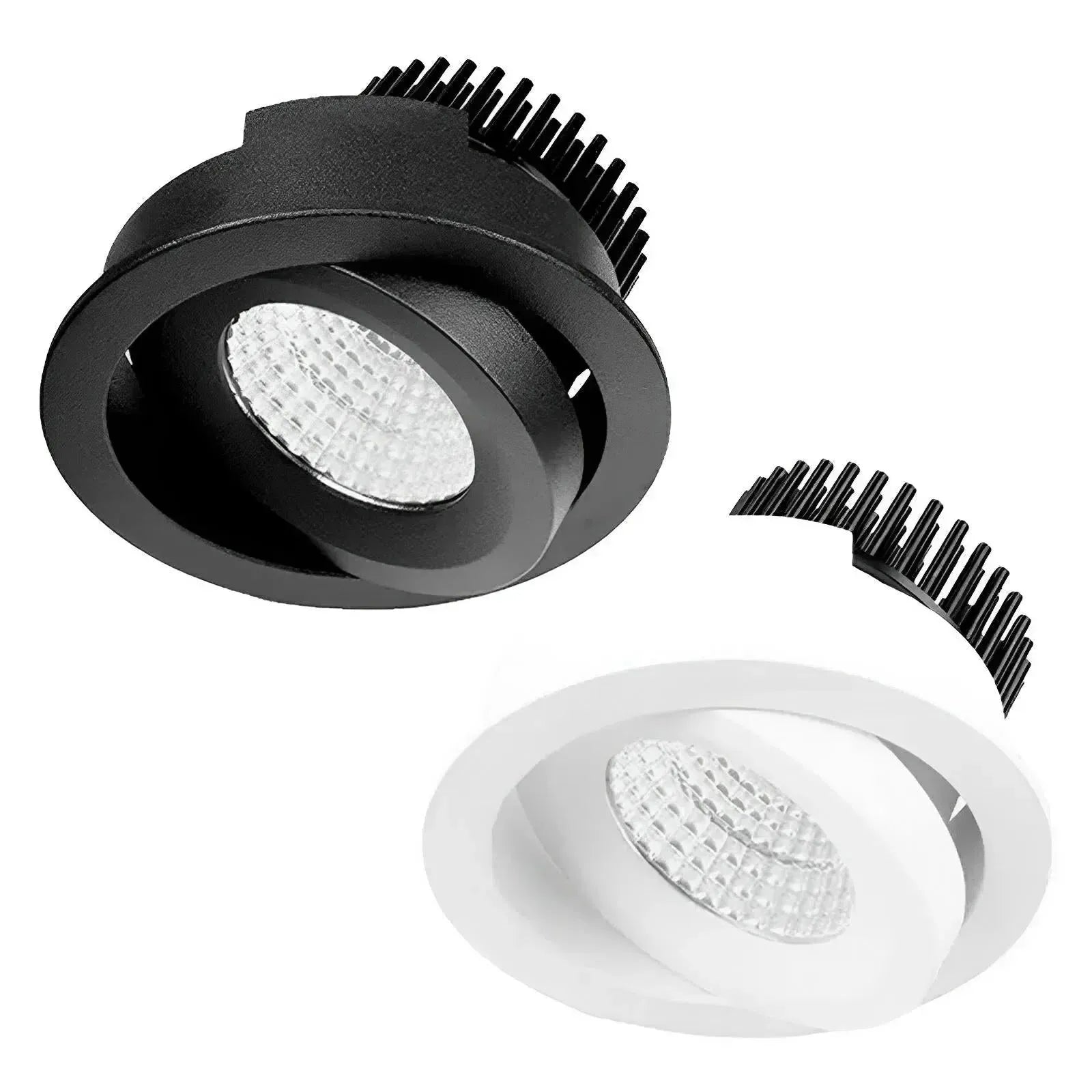 92mm LED Downlight 9w Black, White 3k, 4k CRI 90+ RDC8 Trend Lighting-RDC83-WB-B-The Lighting Outlet-product-view