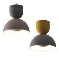 Gamma LED Pendant Light in Black, Matt Brass, Chrome or White