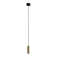 Maru LED Pendant Light 3w Matt Black, Matt Brass