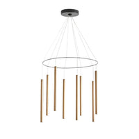 Mika Multi 8Lt Pendant Light in Matt Black, Matt White, Shiny Gold or Bronze
