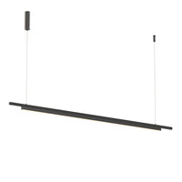 Coln Linear LED Pendant Light in Matt Black