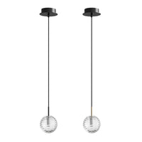 Doul LED Pendant Light 3w Matt Black, Matt Brass