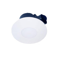 175m³/hr Airbus AC 200 Round Exhaust Fan with CCT LED Panel in White