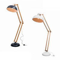 Alfred Floor Lamp in Black, White A86321