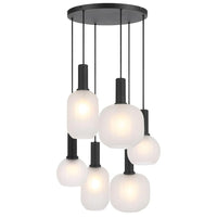 Aosta Pendant Light 6Lt in Black