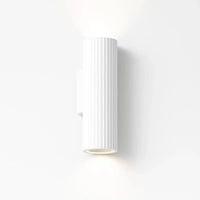 Aurora Outdoor Up/Down Wall Light Concrete in Matt White