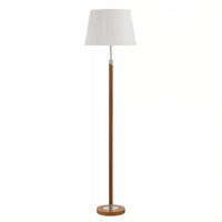 CLEARANCE Traditional Timber Look Floor Lamp in Teak