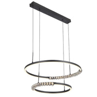 Brera LED Pendant Light 2 Tier in Black