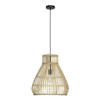 Byron Pendant Light in Natural Bamboo