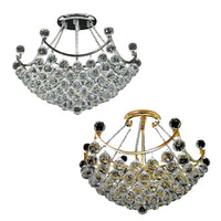 Asfour Crystal 8Lt Close to Ceiling (CTC) Light in Chrome or Gold