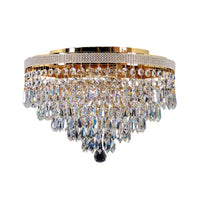 Asfour Crystal 4Lt Close to Ceiling (CTC) Light in Gold