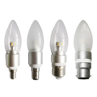 4w LED E27, B22, E14, B15 Candle Globe Warm White 3k, Daylight 5k CAN1D~CAN16D Dimmable