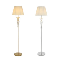 Cadiz Floor Lamp in Antique Gold or Chrome