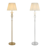 Cadiz Floor Lamp Base Only in Antique Gold or Chrome