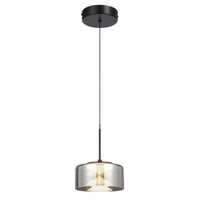 Cedro LED Pendant Light CCT 8w in Black Sandy
