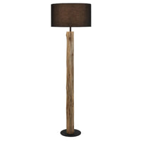 Chad Floor Lamp in Wood/Black