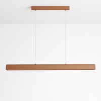 Clay Linear Plaster Pendant Light in Terracotta