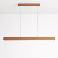 Clay Linear Plaster Pendant Light in Terracotta