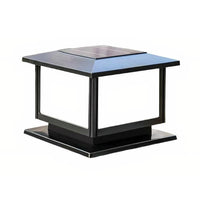 Commercial Square LED Pillar Light Large CCT 7w in Black