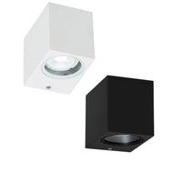Cubis Outdoor Fixed Down Wall Light GU10 In Black or White