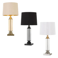 Dorcel Table Lamp Antique Brass Amber, Black Smoke, Nickel Clear DORCEL-TL