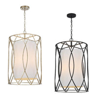 Dover Pendant Light Small, Medium, Large in Antique Silver or Black DOVER-PE