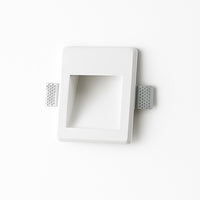 Drift Plaster Trimless LED Step Light Square in White